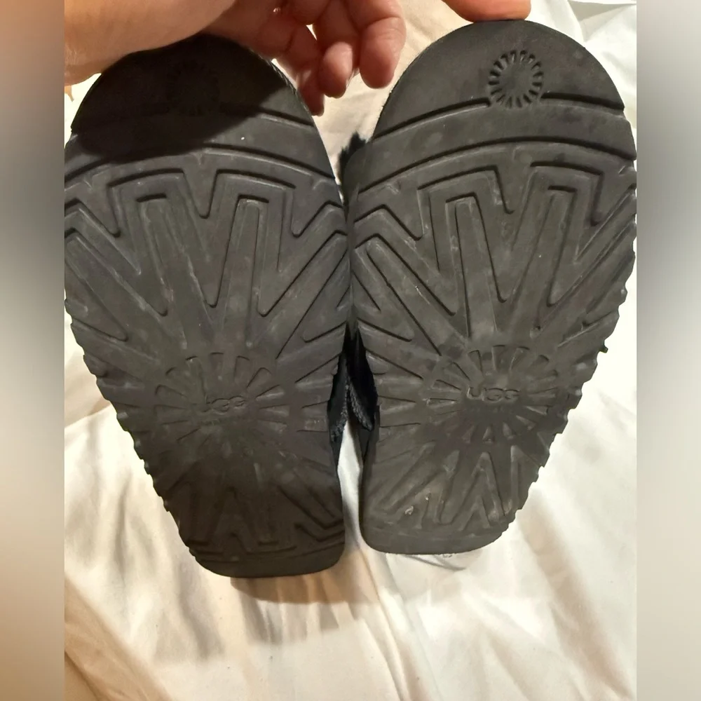 UGG Black Plush Boots - Picture 3 of 5